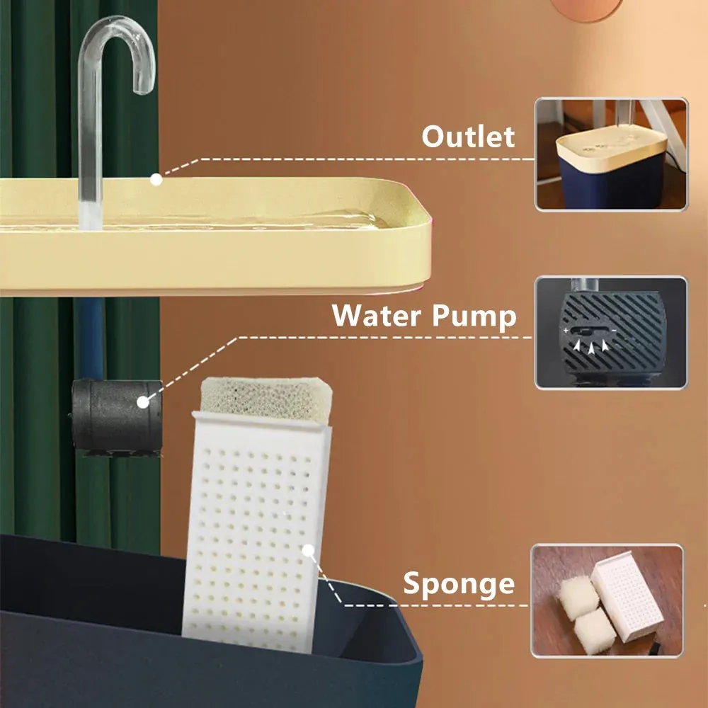 1.5L Automatic Cat Water Fountain - USB Powered, Silent Pet Drinker with Water Filter