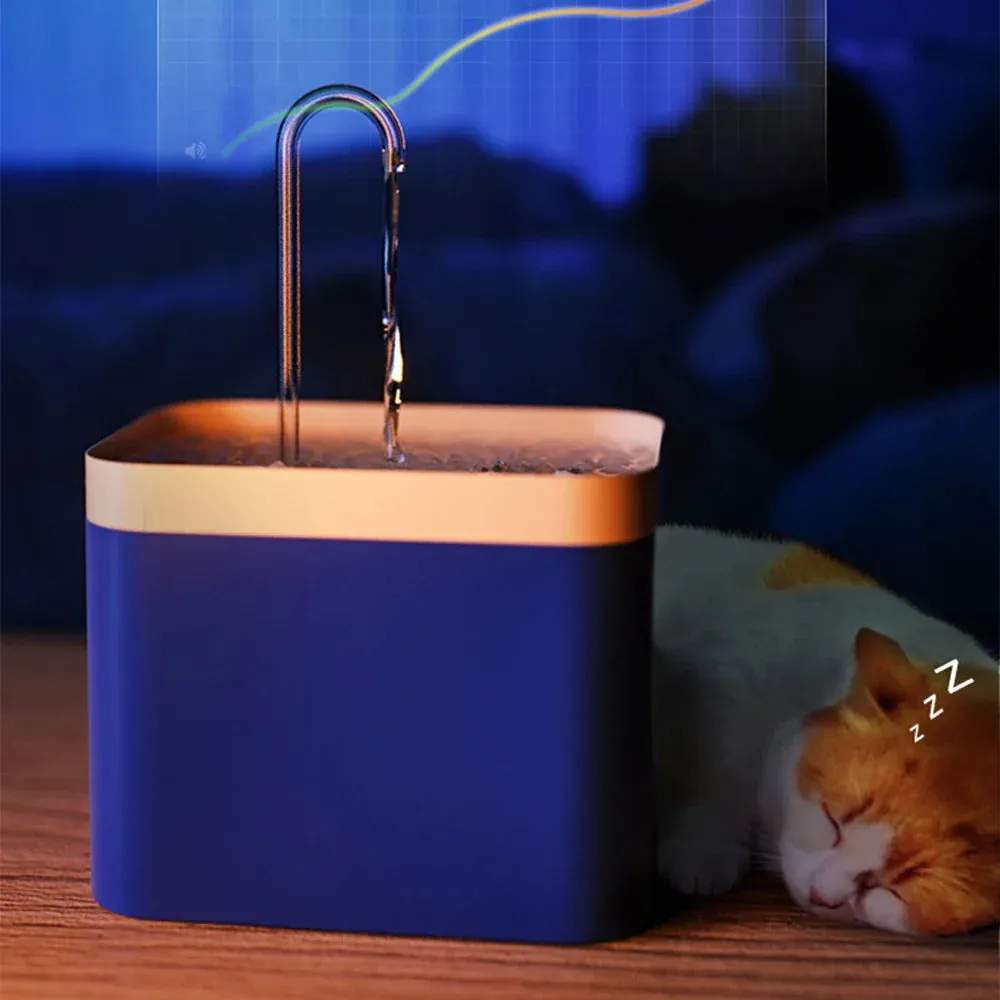 1.5L Automatic Cat Water Fountain - USB Powered, Silent Pet Drinker with Water Filter