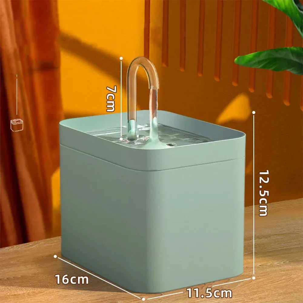 1.5L Automatic Cat Water Fountain - USB Powered, Silent Pet Drinker with Water Filter