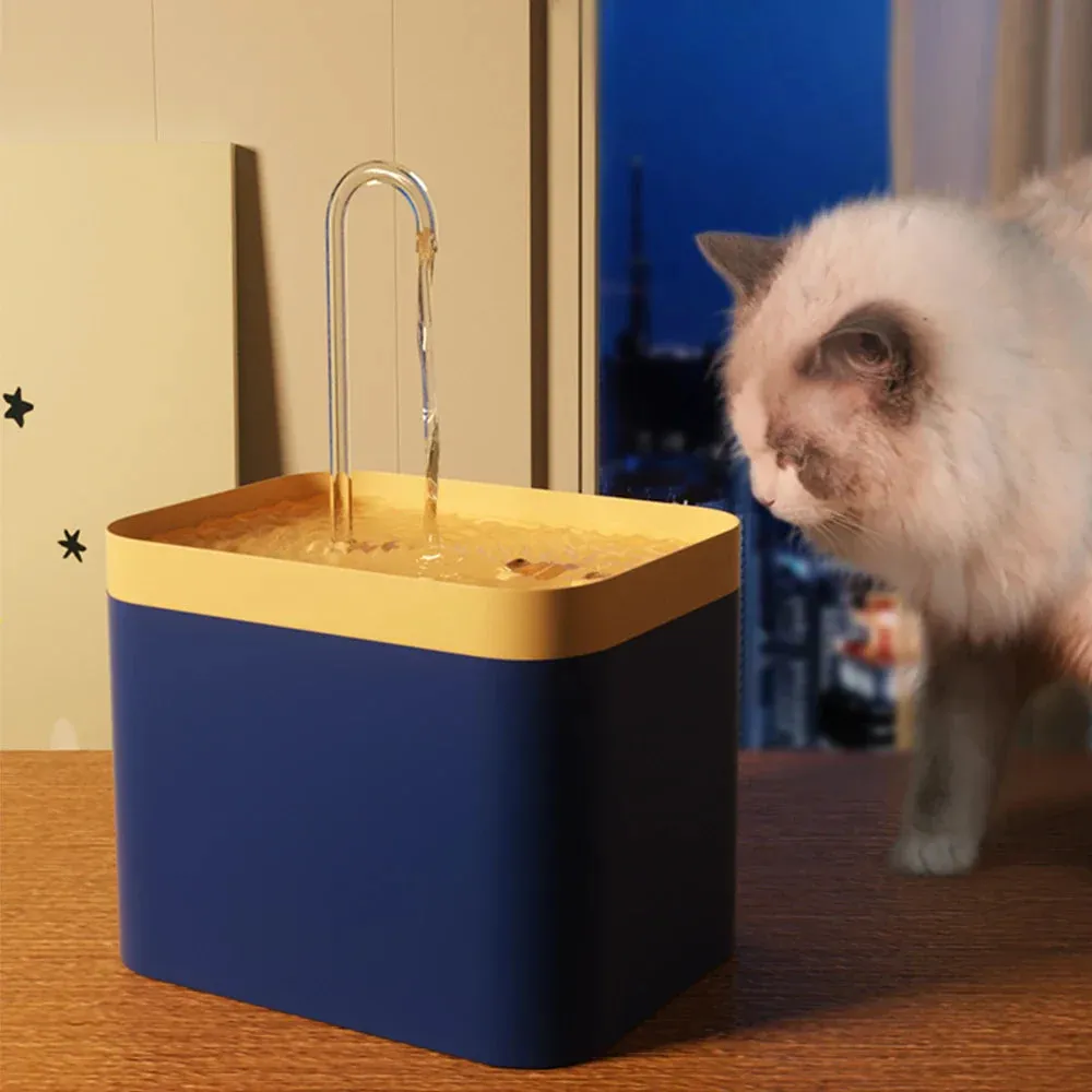1.5L Automatic Cat Water Fountain - USB Powered, Silent Pet Drinker with Water Filter