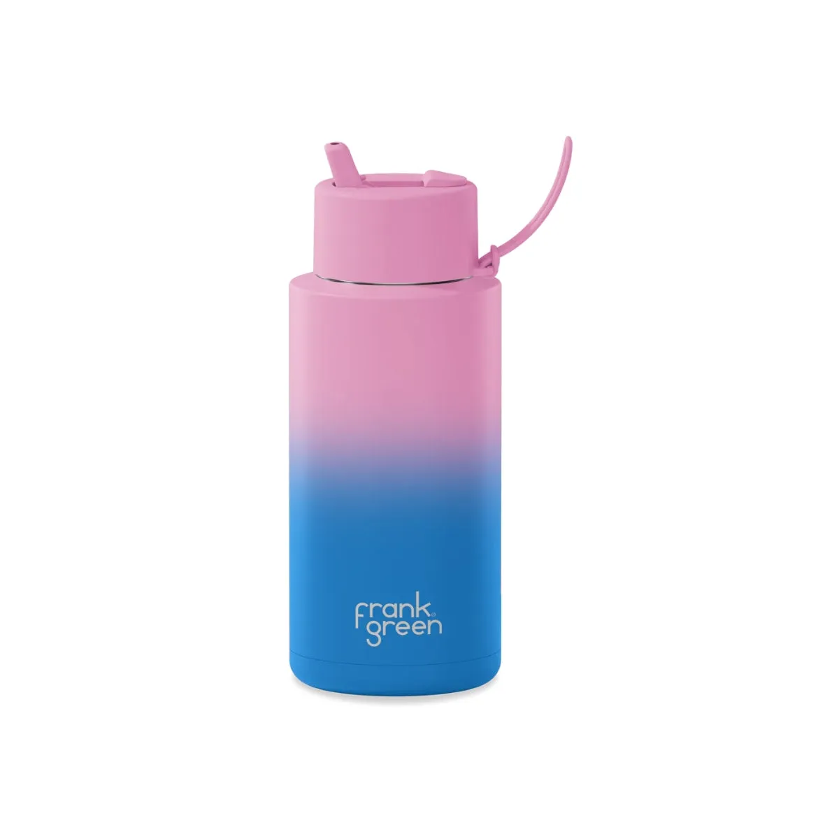 34oz Stainless Steel Ceramic Reusable Bottle With Flip Straw Lid Wild Orchid