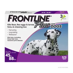 45 to 88 lb. Dog Flea and Tick Liquid Drops 0.09 oz. 3 pk 2520