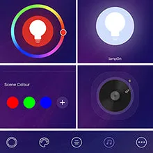 57.5" Dimmable Smart WiFi Floor Lamp with App & Remote Control-HFLG02W