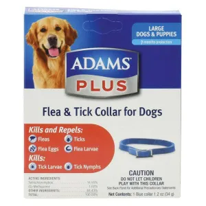 Adams Plus Flea & Tick Collar for Large Dogs