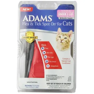 Adams Plus Flea and Tick Spot on Cats Under 5 lbs