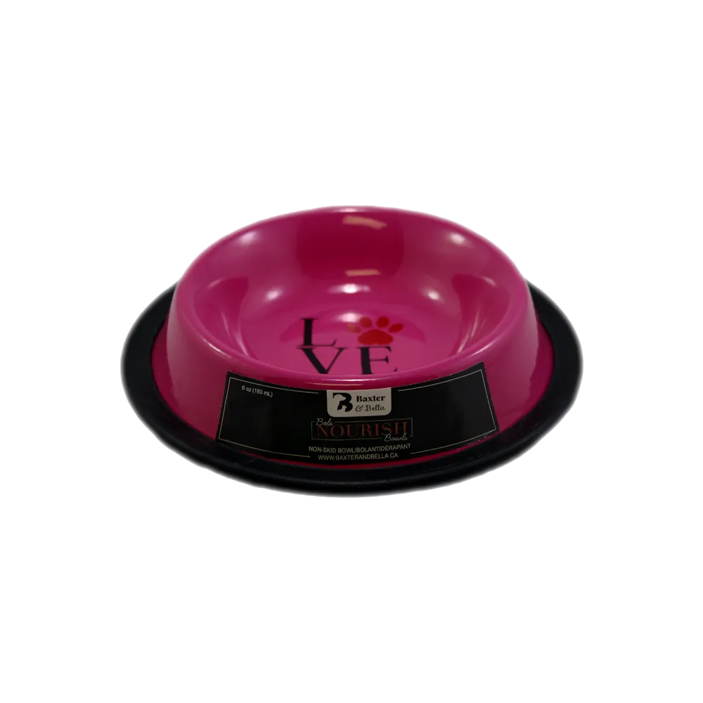 Baxter & Bella Non-Skid Bowl - Love