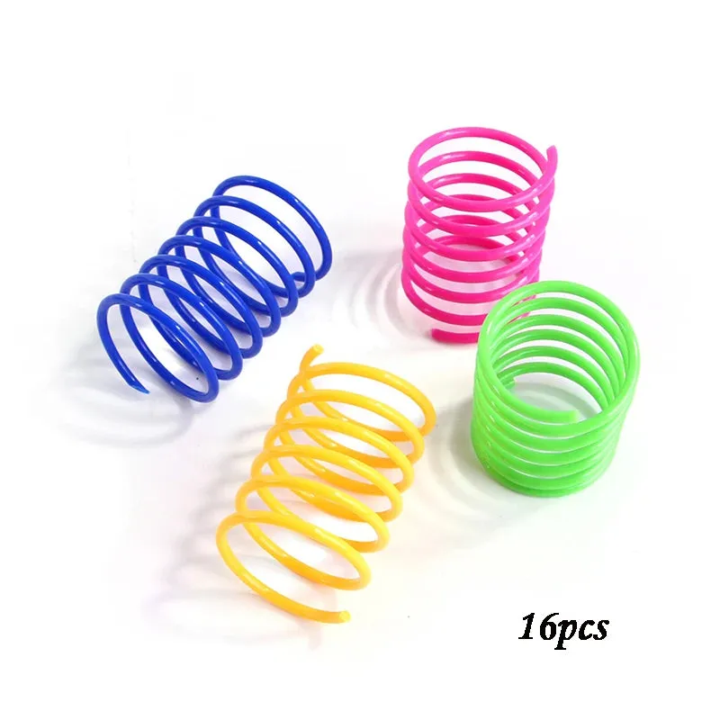 Bouncy Colorful Spring Cat Toys