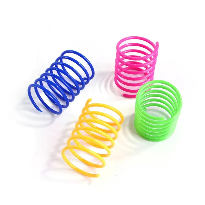 Bouncy Colorful Spring Cat Toys