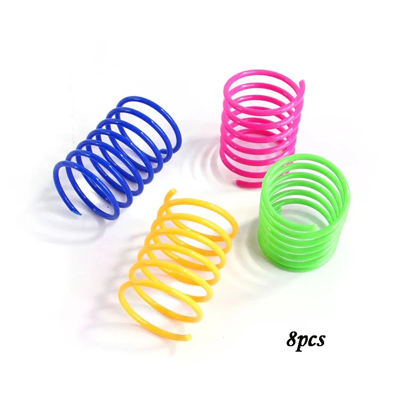 Bouncy Colorful Spring Cat Toys