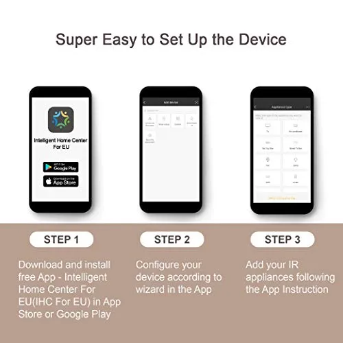 broadlink Smart Home Hub, RM Mini3 Smart Wi-Fi IR Universal Remote Control, One for All Infrared Controller - Black