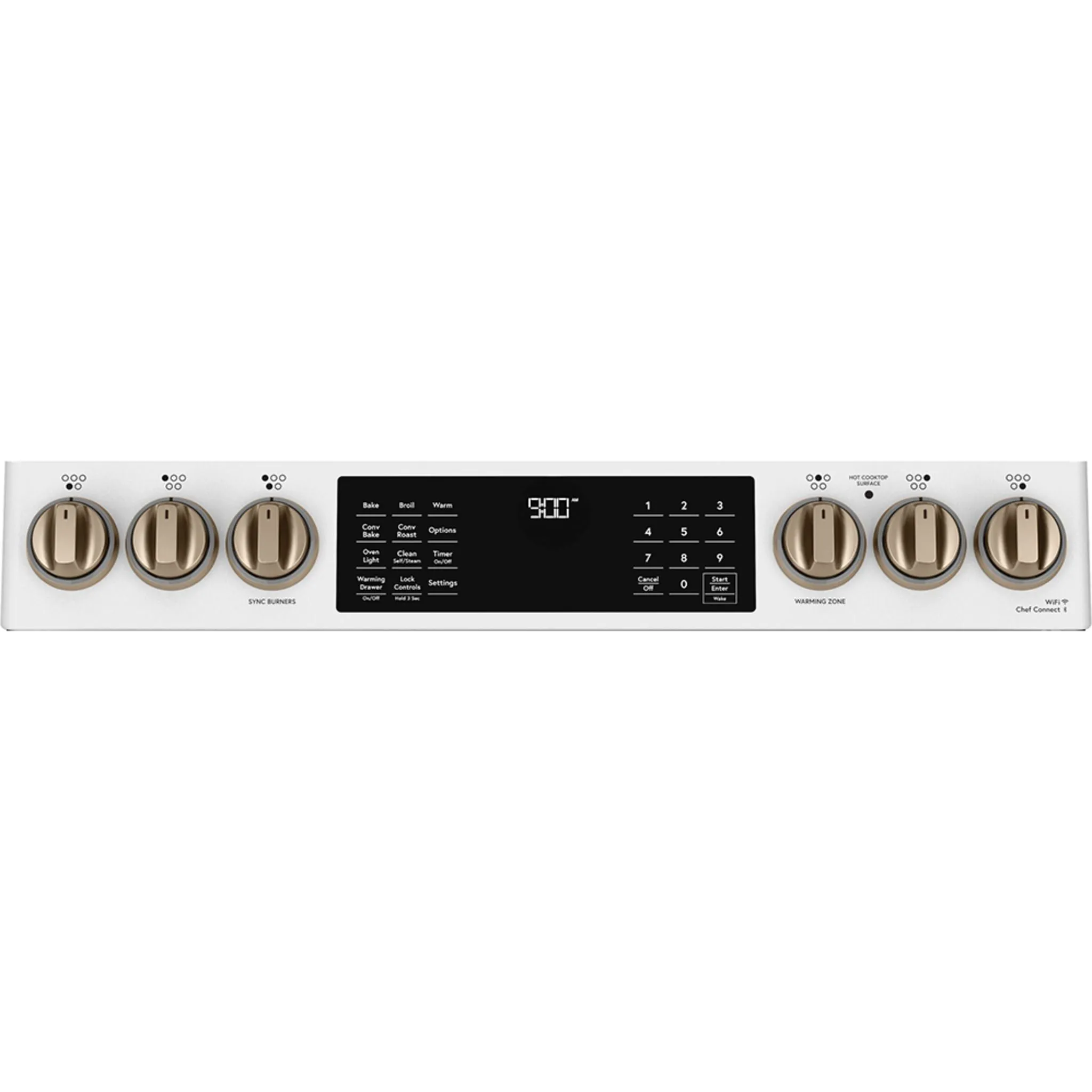 Café 30'' Induction Range with Warming Drawer and No-Preheat Air Fry Matte White - CCHS900P4MW2