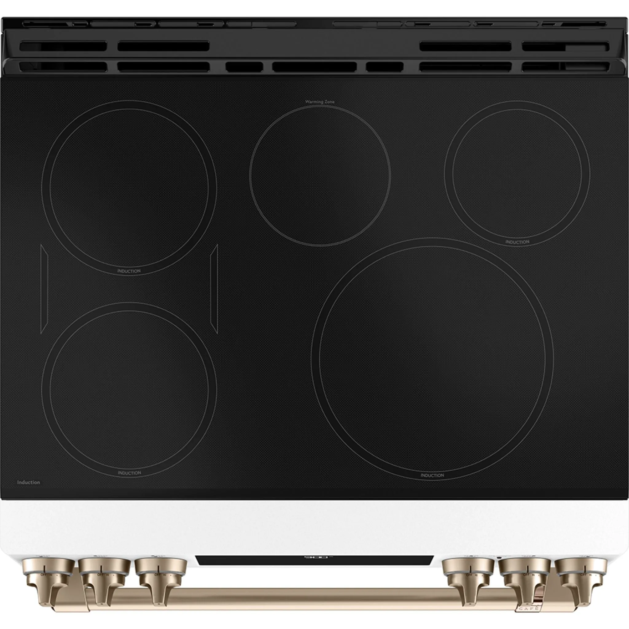 Café 30'' Induction Range with Warming Drawer and No-Preheat Air Fry Matte White - CCHS900P4MW2