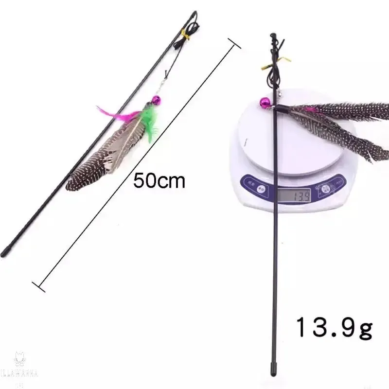 Cat Feather Teasing Wand