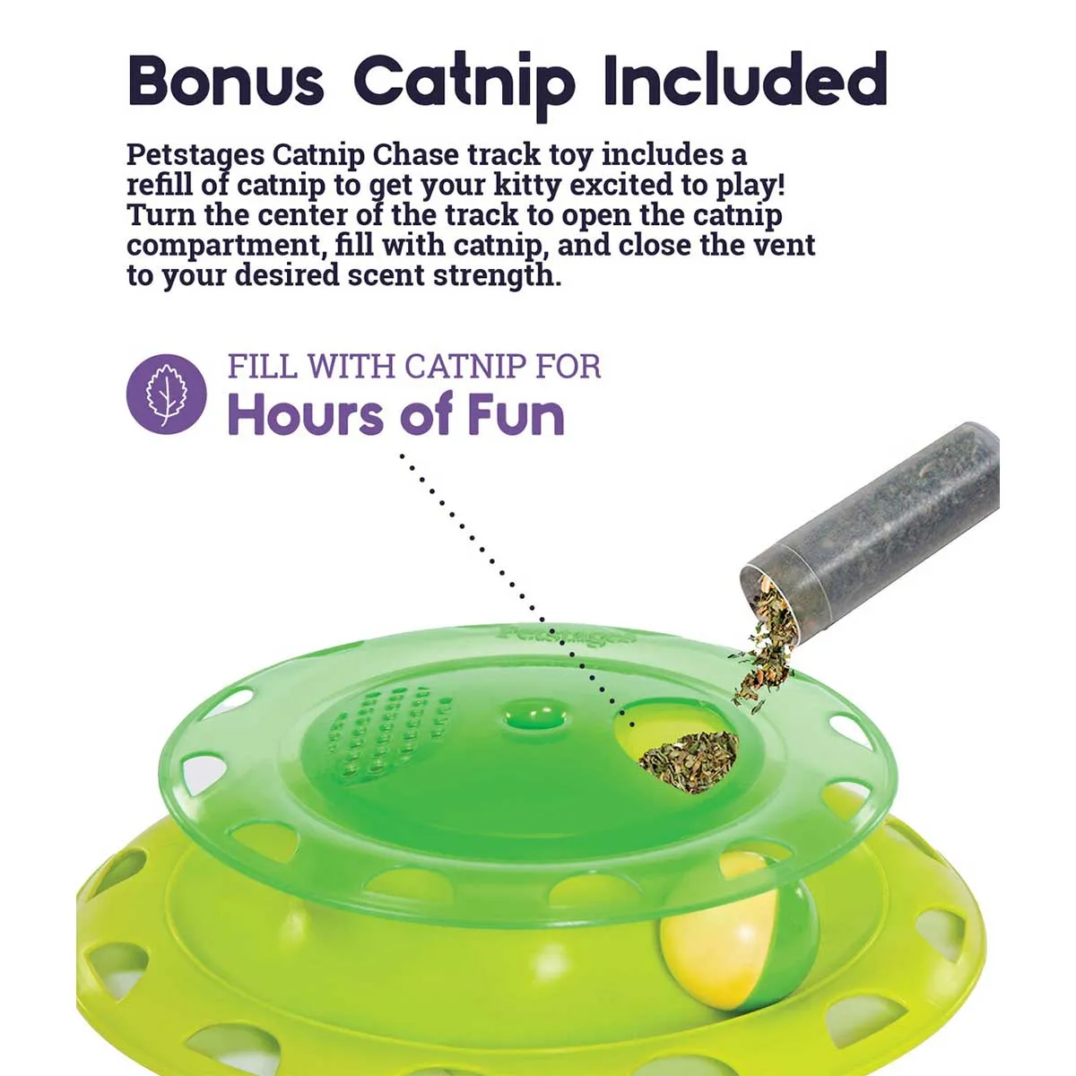 Catnip Chase Track Cat Toy in Green