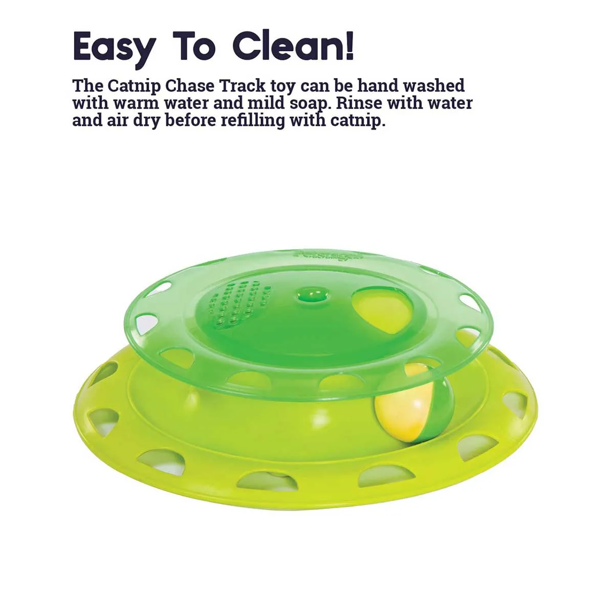 Catnip Chase Track Cat Toy in Green
