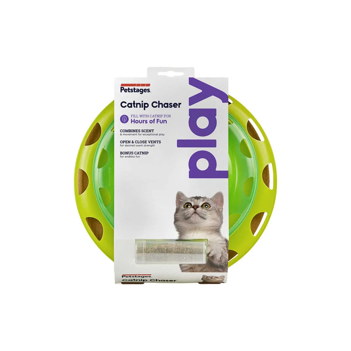 Catnip Chase Track Cat Toy in Green