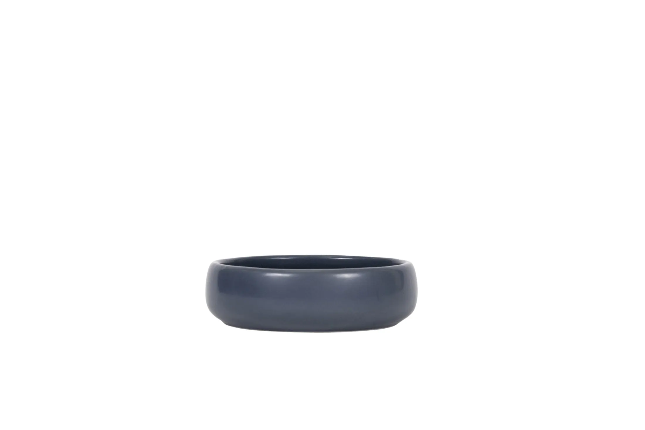 Ceramic Handmade Cat Bowl - Navy