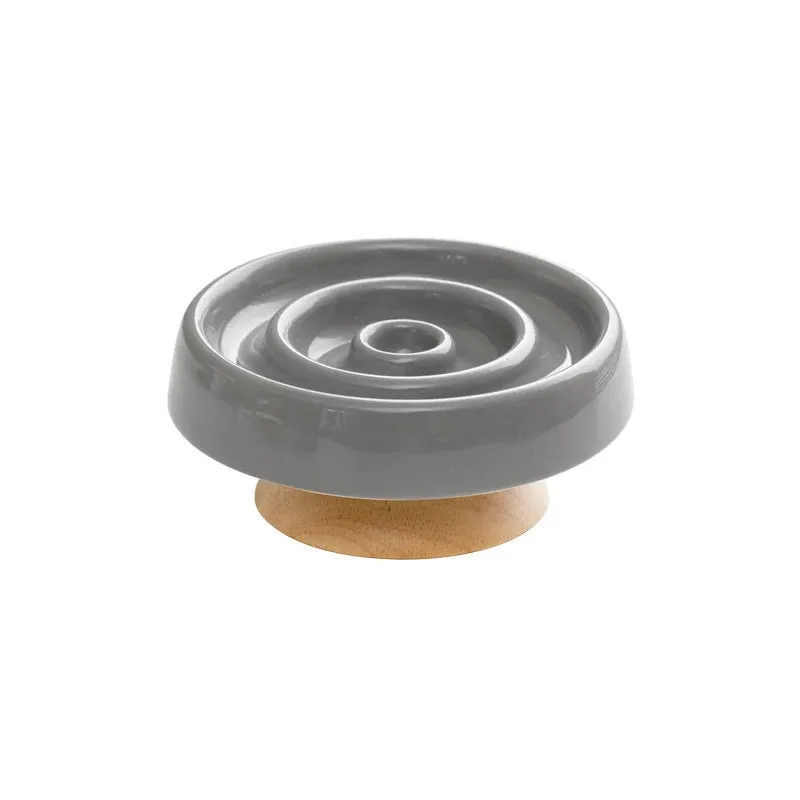 Ceramic Slow Feeder Bowl for Cats and Small Dogs