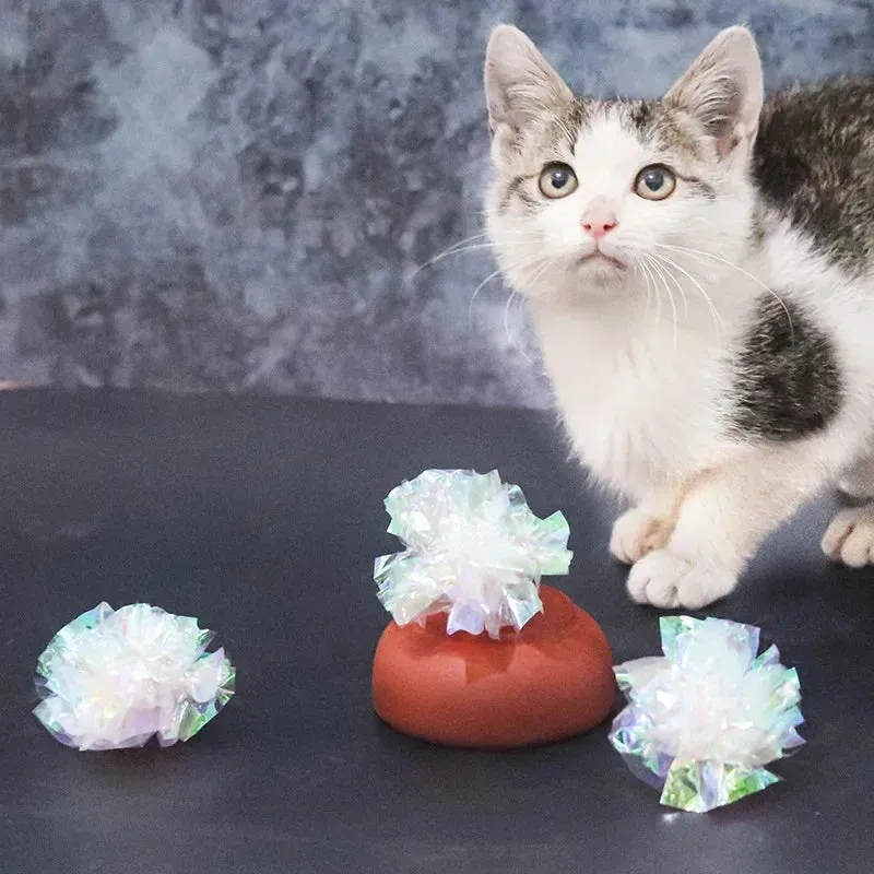 Colorful Crinkle Balls for Cats