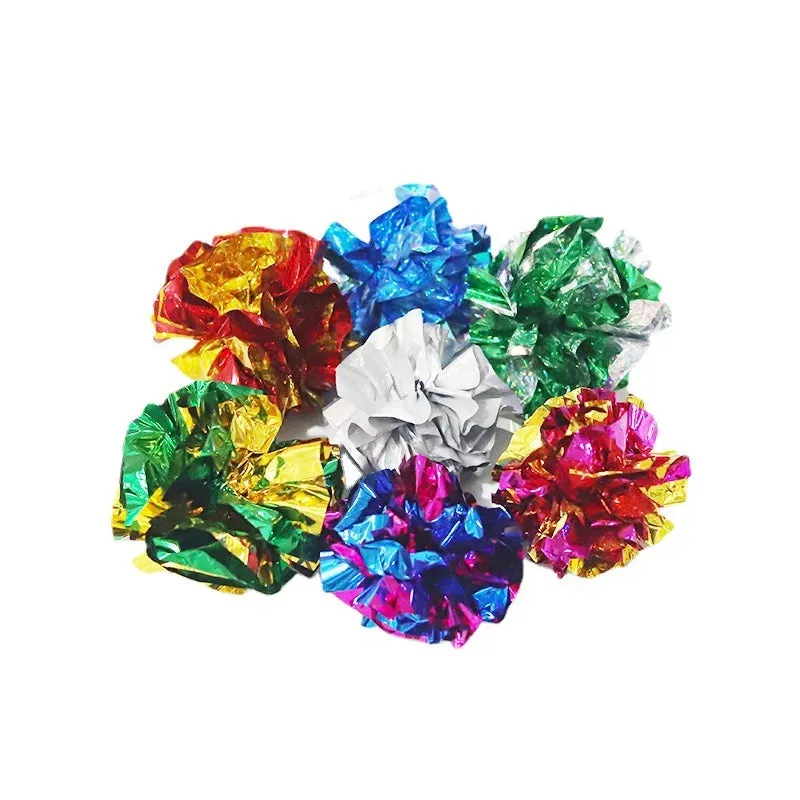 Colorful Crinkle Balls for Cats