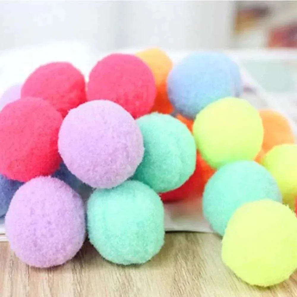 Colorful Plush Cat Balls