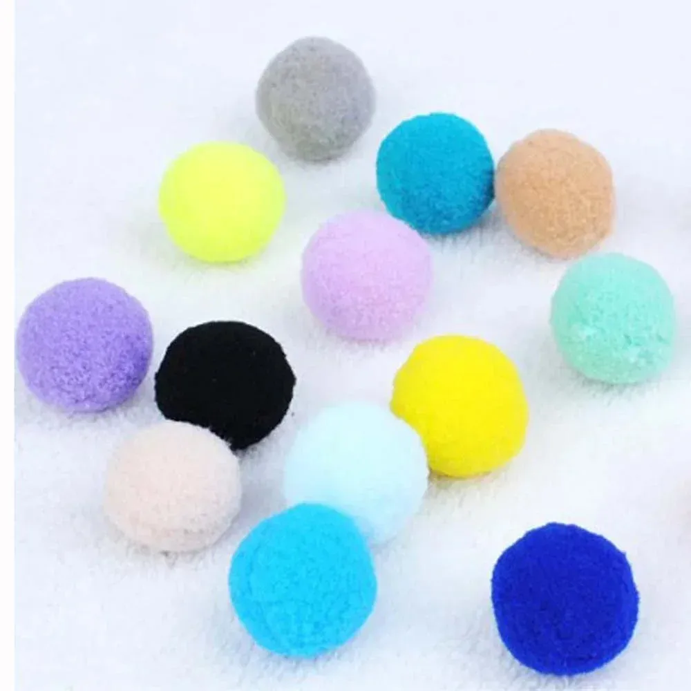Colorful Plush Cat Balls
