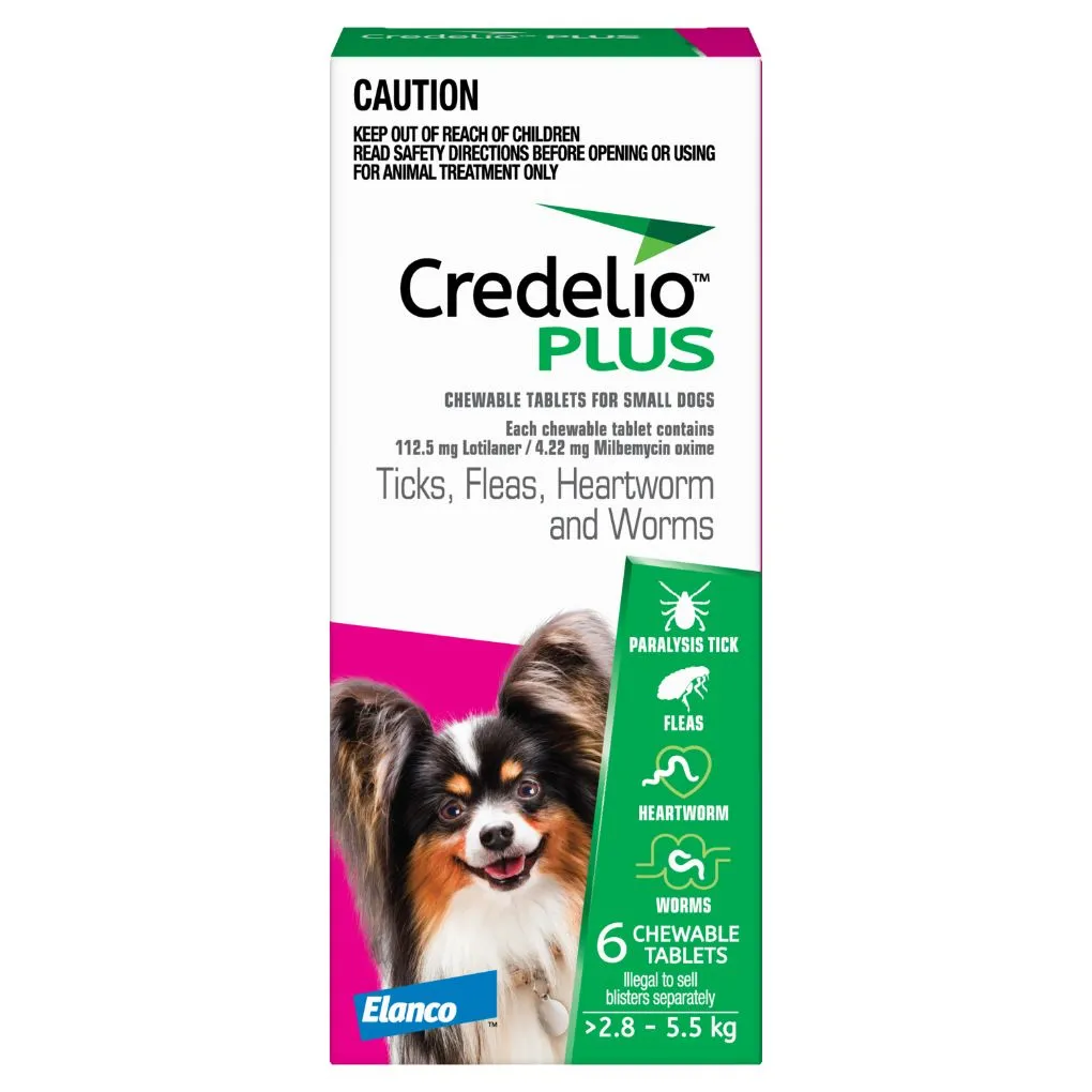 Credelio Plus Small 2.8-5.5kg Pink