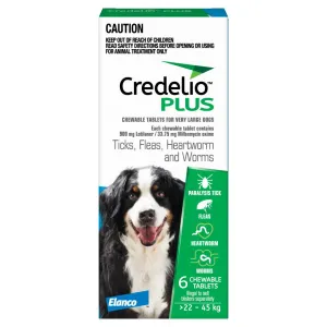 Credelio Plus XLarge 22-45kg Blue