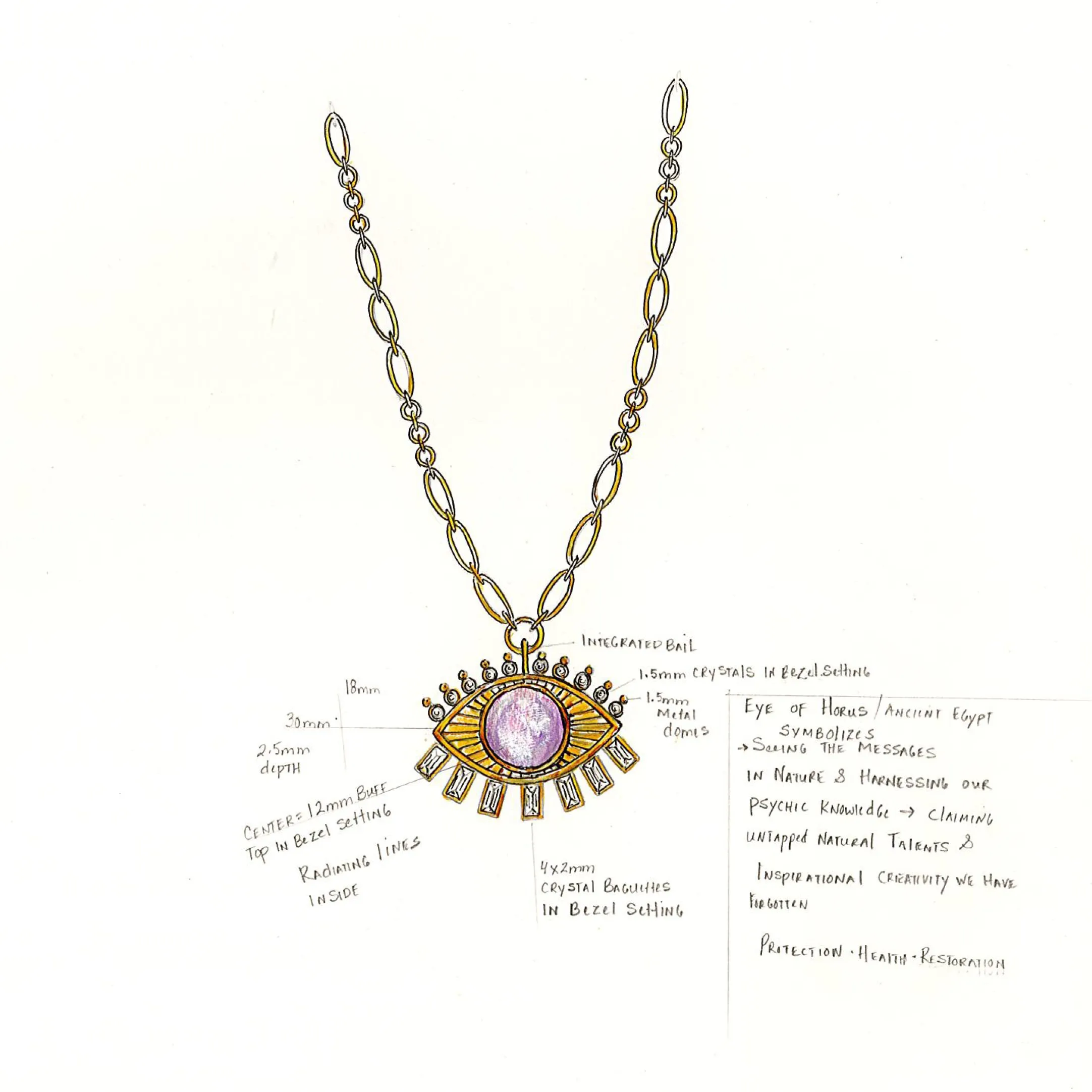 Dalila Evil Eye Clip-On Charm