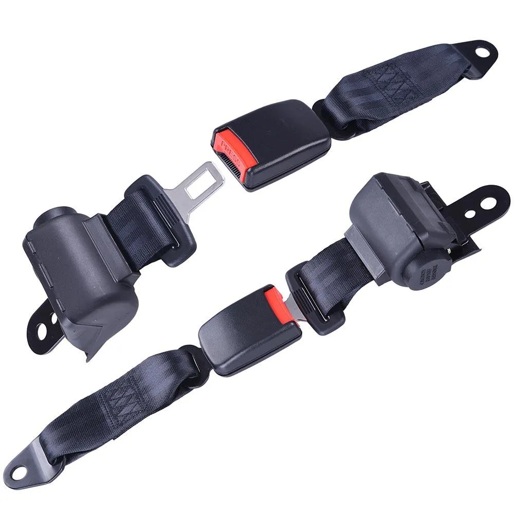DIY Retractable 2pcs Seat Belts Bracket for Golf Cart