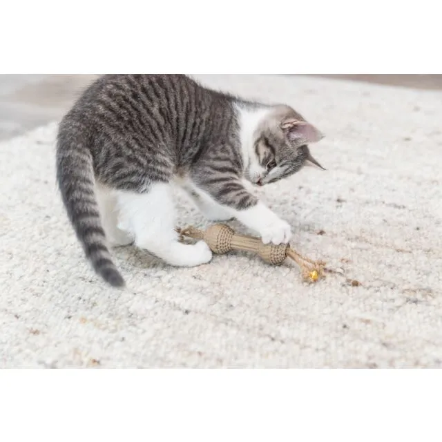 Dumbbell Hemp Cat Toy