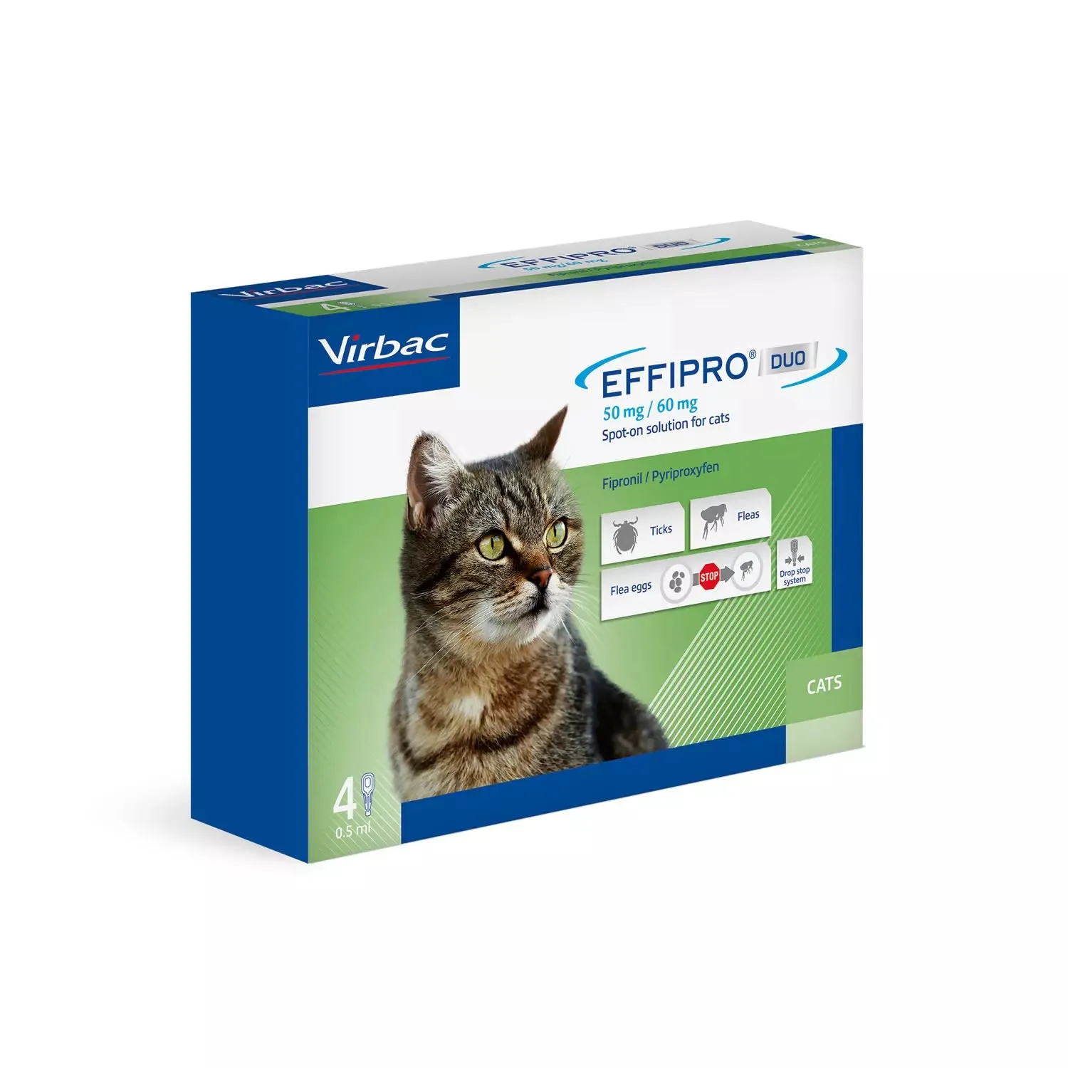 Effipro Duo Flea and Tick Spot on Solution for Cats and Dogs