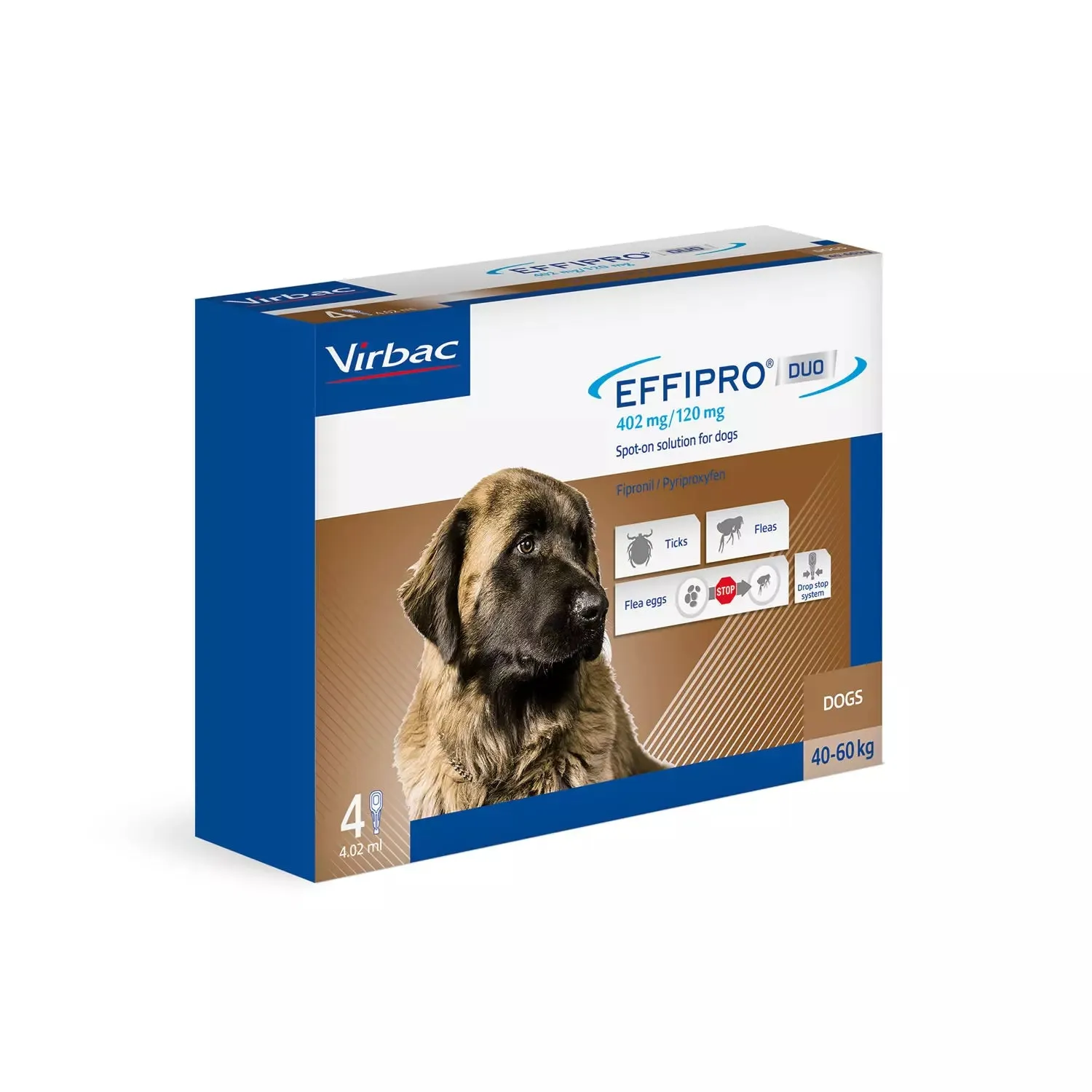 Effipro Duo Flea and Tick Spot on Solution for Cats and Dogs