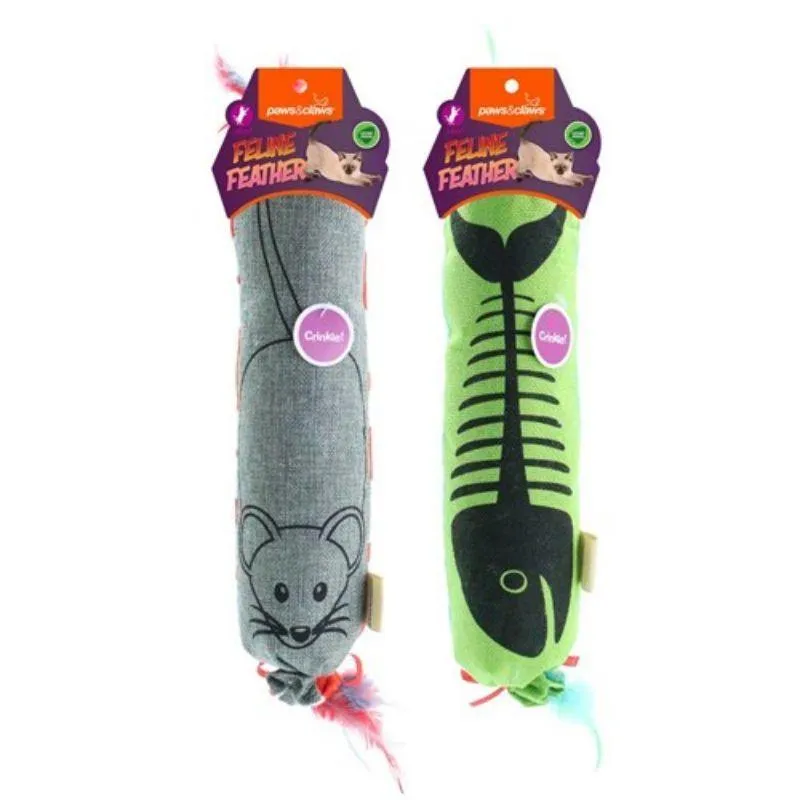 Feline Feather Cat Nip Toy - 45cm
