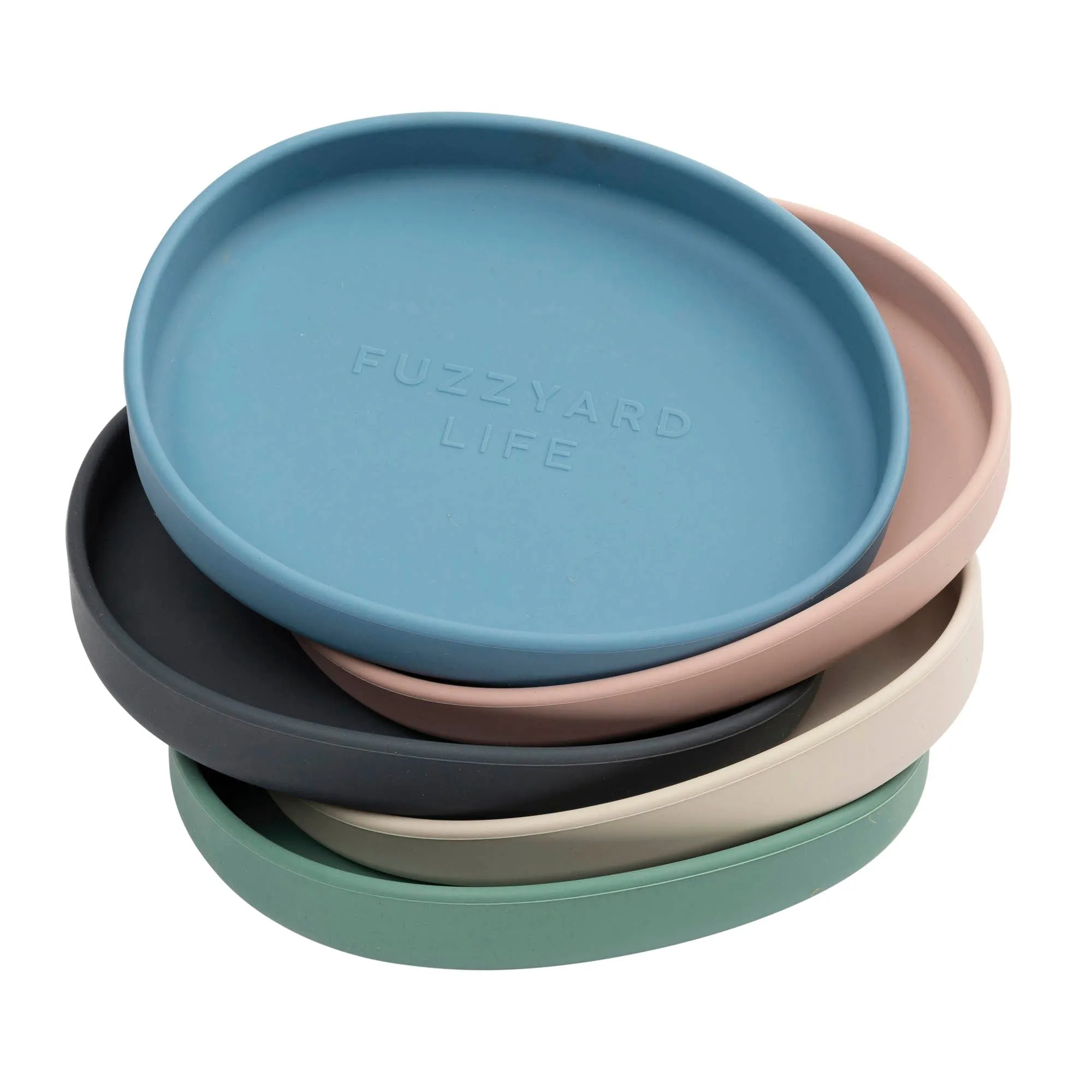 FuzzYard Life Silicone Cat Dish French Blue^^^