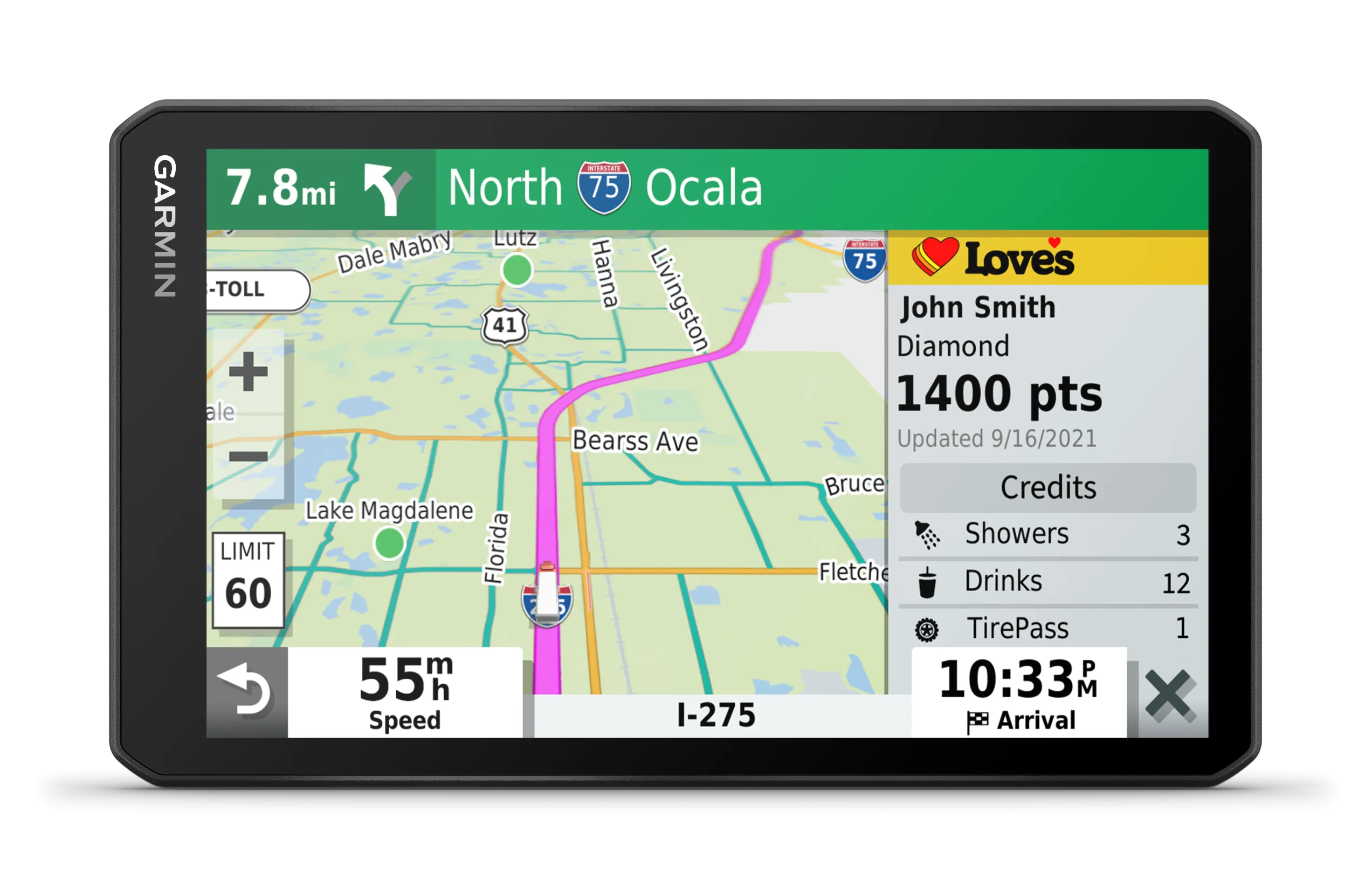 Garmin dezl OTR710 Easy-to-Read 7" GPS Truck Navigator