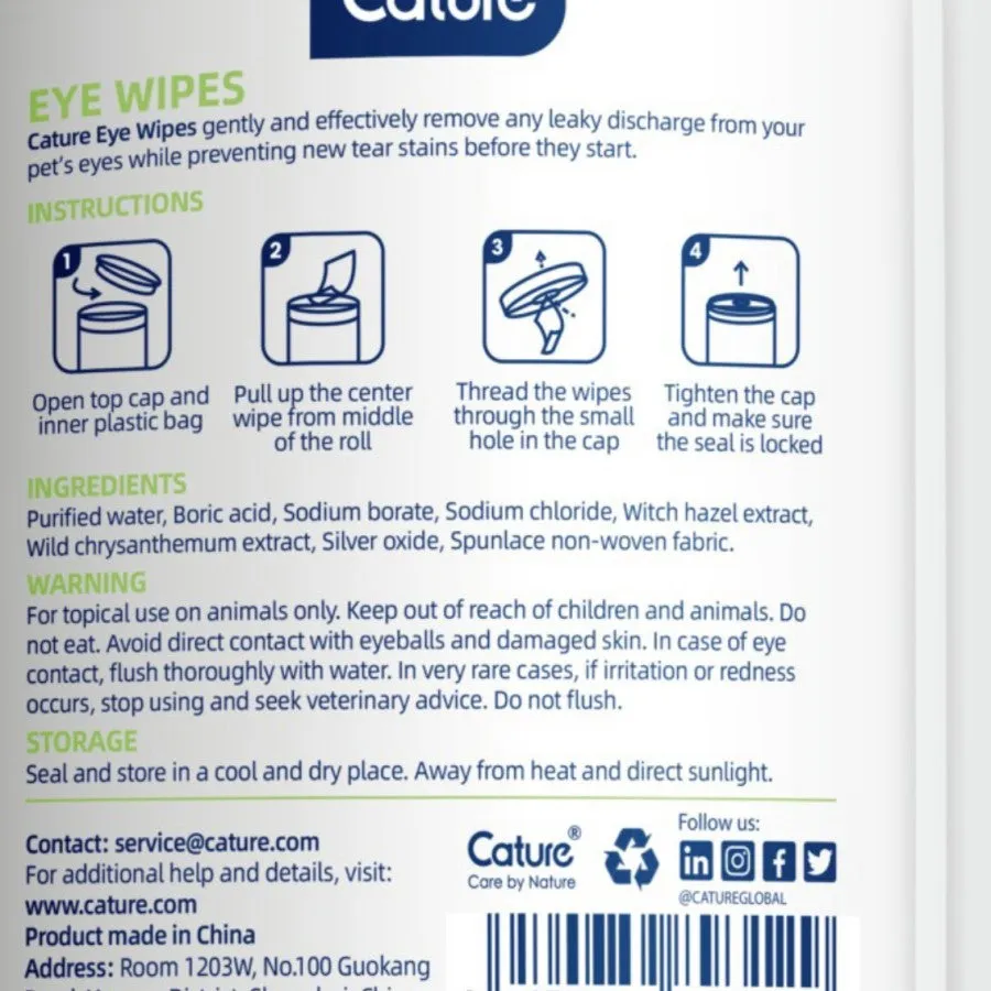 Gentle & Safe Pet Eye Wipes