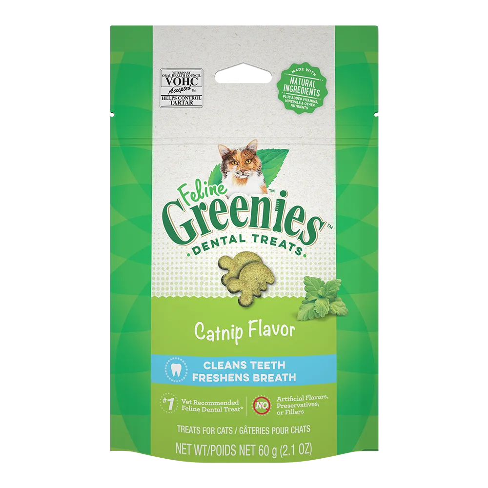 Greenies Cat Dental Treats - Catnip Flavor 2.1oz