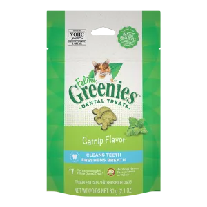Greenies Cat Dental Treats - Catnip Flavor 2.1oz