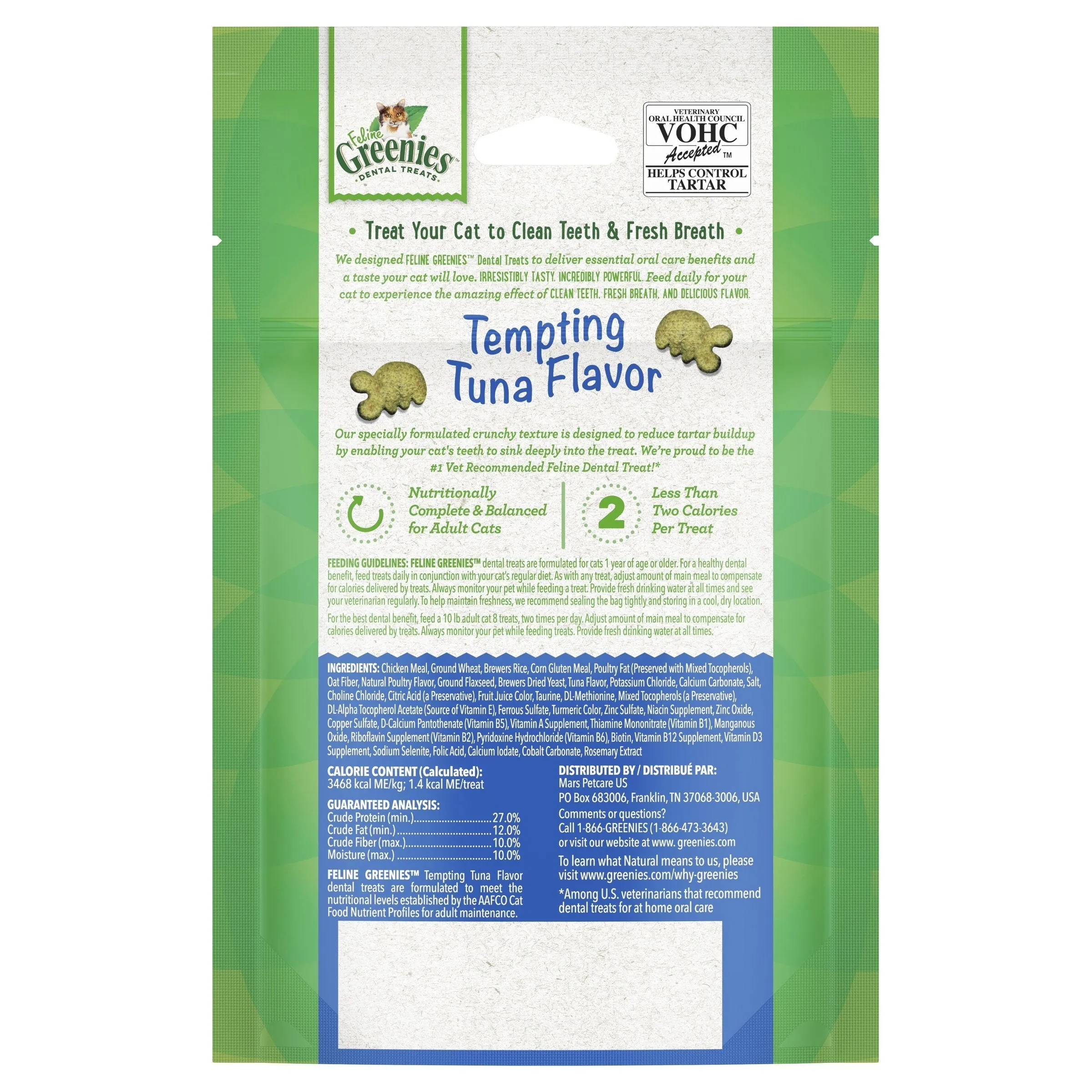Greenies Cat Dental Treats Tempting Tuna 60g^^^
