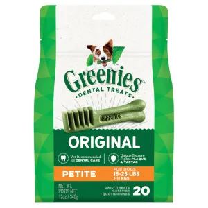 Greenies Dental Chew Original Petite 340g