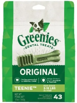 Greenies Dental Treats - Original - Teenie, Petite, Medium or Large