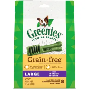 GREENIES Grain Free Large Dental Treats, 8 Count