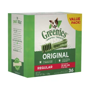 Greenies Regular Size Dog Dental Treats 36 count 36oz