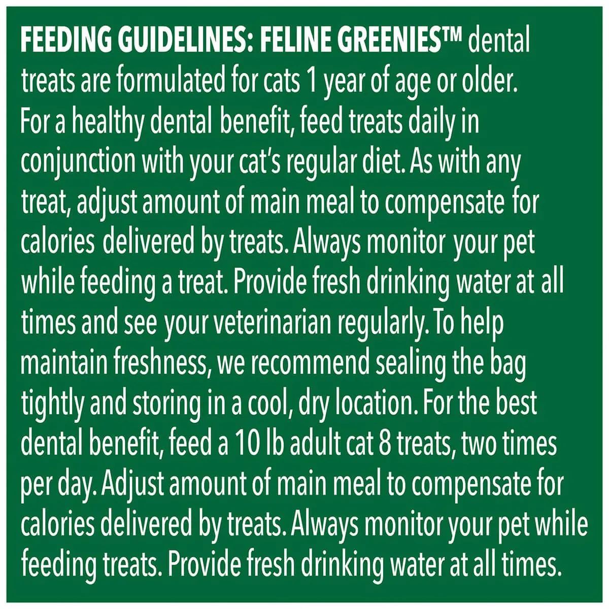 Greenies Tempting Tuna Feline Cat Dental Treats