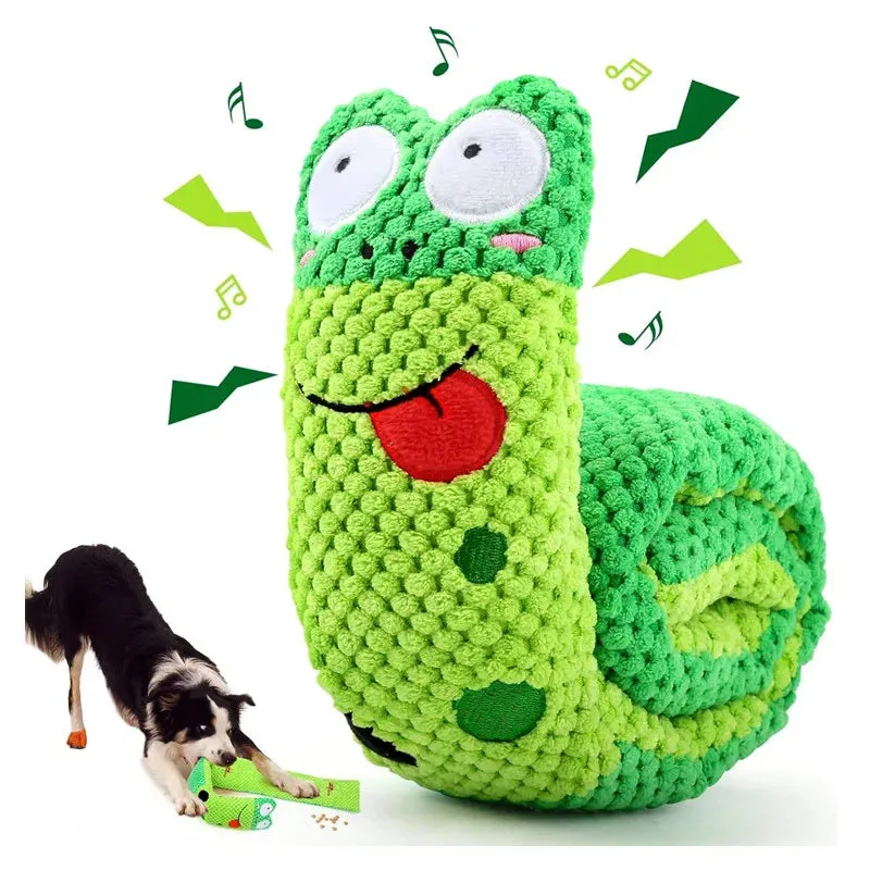 Indestructible Squeak Dog Puzzle Feeder Toy