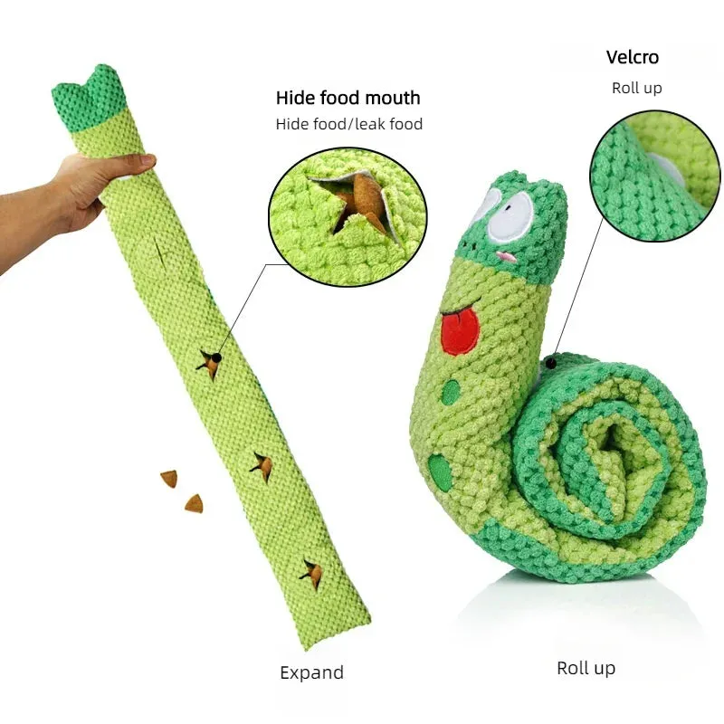 Indestructible Squeak Dog Puzzle Feeder Toy