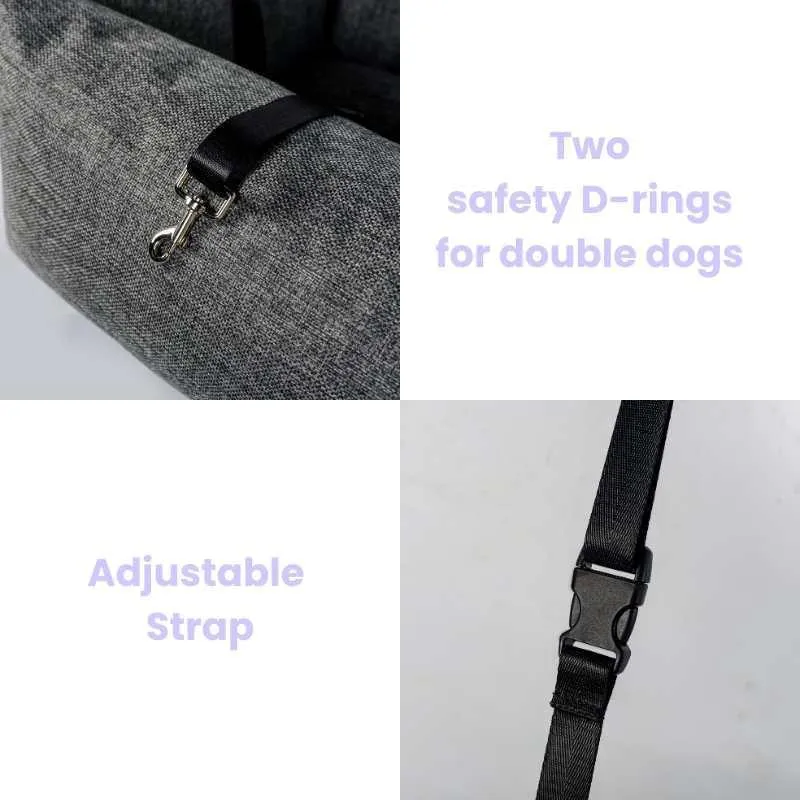 Julibee Large Dog Car Seat Bed