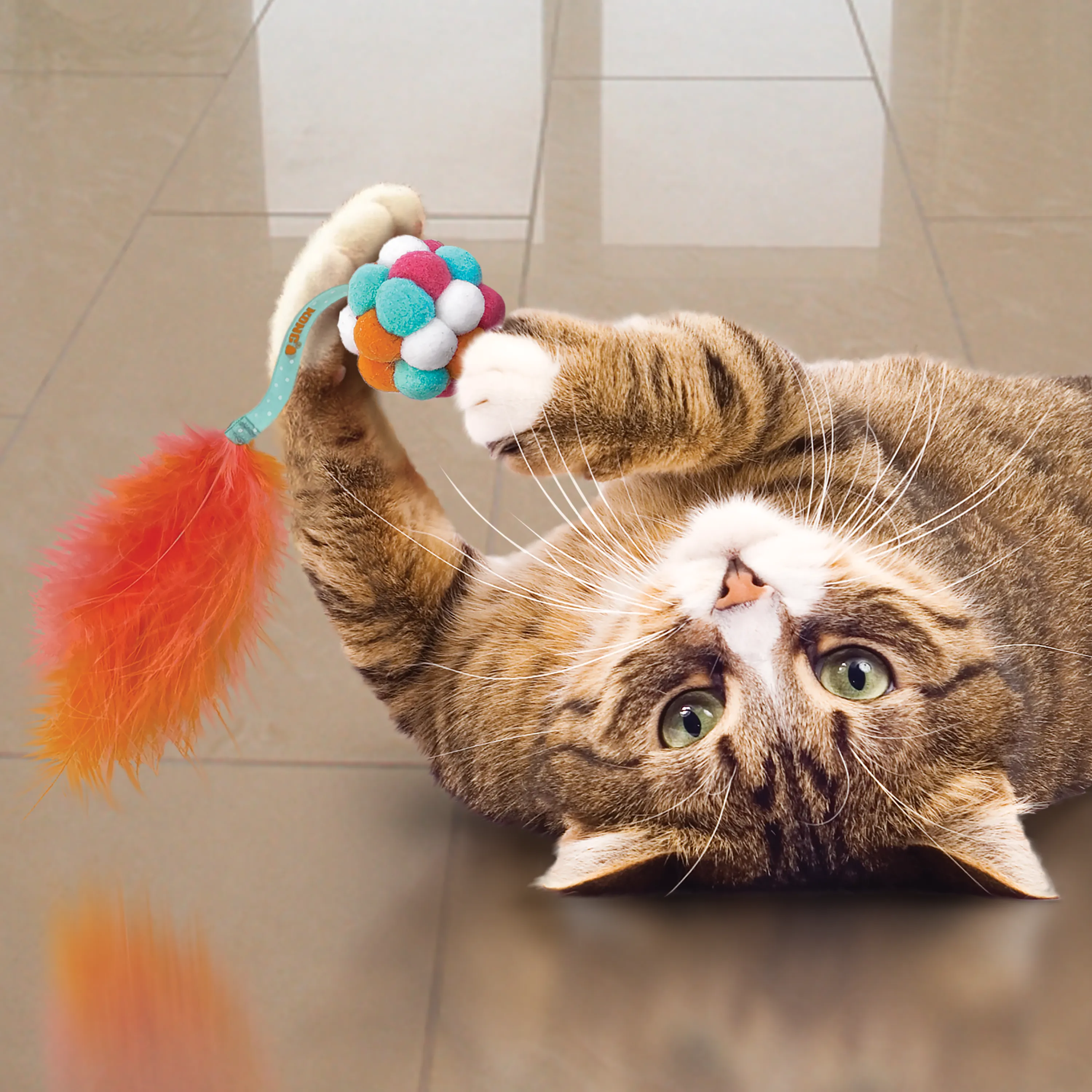 KONG Cat Active Bubble Ball Assorted Cat Toy