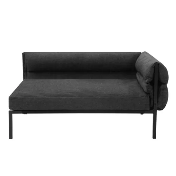 Large Grey Denim Elevated Sofa Pet Bed - 93.5cm x 63cm x 48cm